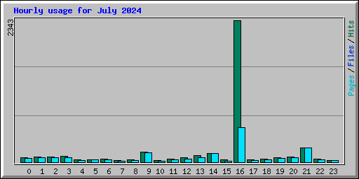 Hourly usage for July 2024